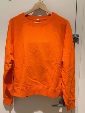 Arket Orange Crewneck Sweatshirt